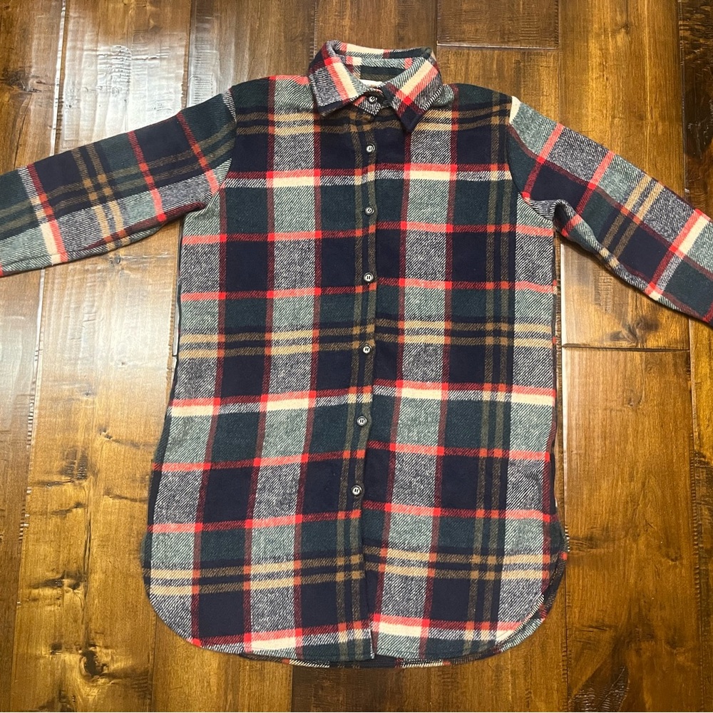 ADORA FLANNEL LUMBERJACK CHECKERED PLAID JACKET SHACKET SIZE S Vintage VTG